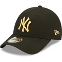curva-dorado-9forty-metallic-new-york-yankees-mlb-new-era