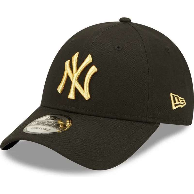 curva-dorado-9forty-metallic-new-york-yankees-mlb-new-era