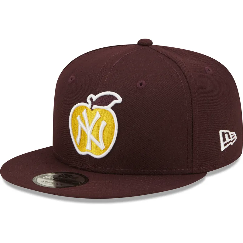 plana-snapback-granate-9fifty-ny-apple-new-york-yankees-mlb-new-era