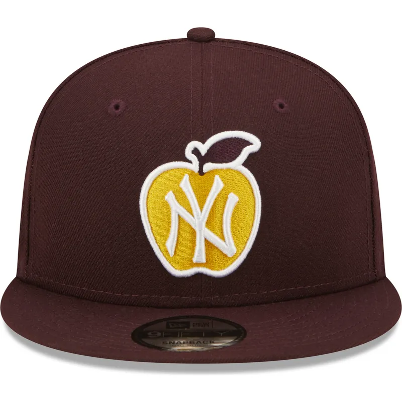 plana-snapback-granate-9fifty-ny-apple-new-york-yankees-mlb-new-era