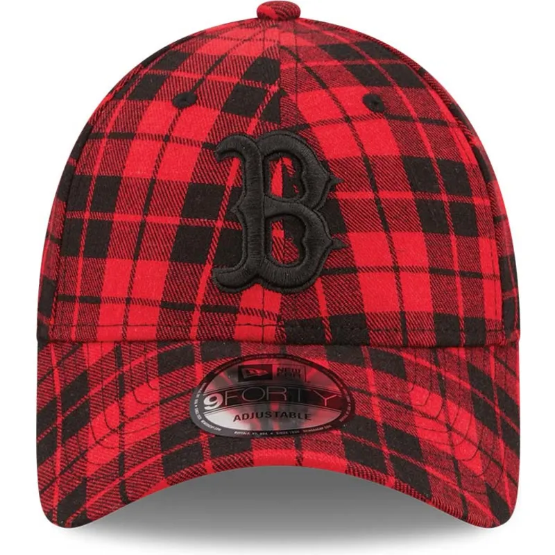 curva-negro-9forty-plaid-boston-red-sox-mlb-new-era
