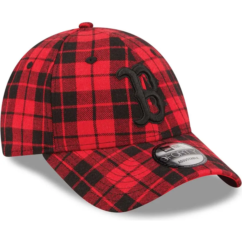 curva-negro-9forty-plaid-boston-red-sox-mlb-new-era