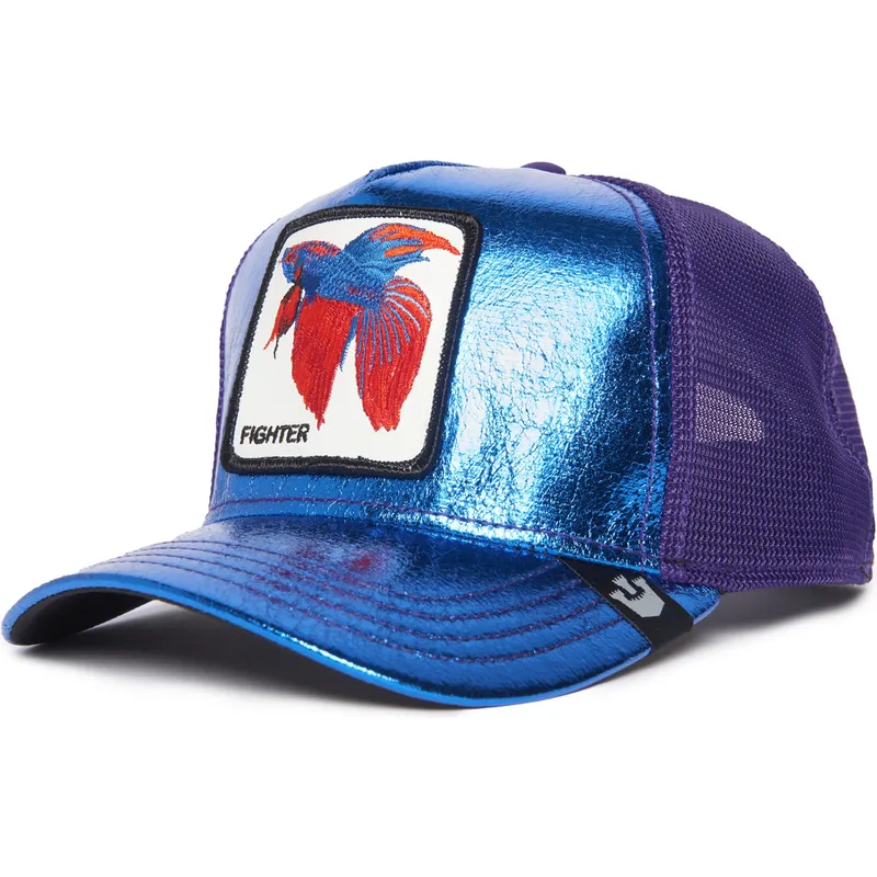 curva-snapback-pez-luchador-siam-fighter-blue-light-metallic-the-farm-the-farm-goorin-bros curva-snapback-pez-luchador-siam-fighter-blue-light-metallic-the-farm-the-farm-goorin-bros