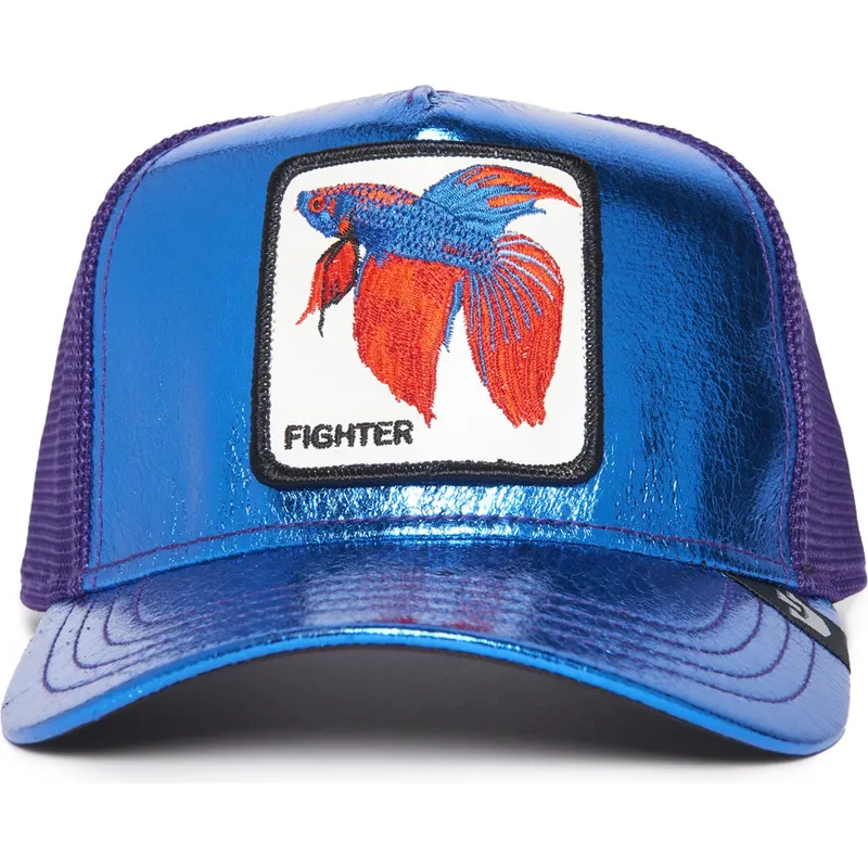curva-snapback-pez-luchador-siam-fighter-blue-light-metallic-the-farm-the-farm-goorin-bros curva-snapback-pez-luchador-siam-fighter-blue-light-metallic-the-farm-the-farm-goorin-bros