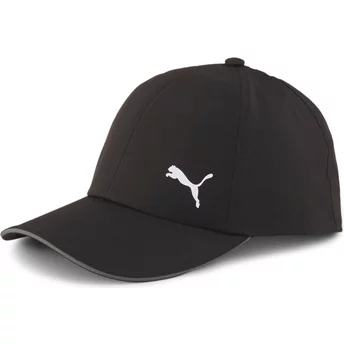 Puma Curved Brim Essentials Running Black Adjustable Cap