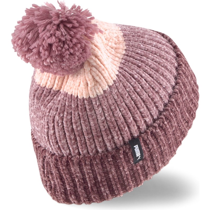 puma-women-purple-beanie-with-pompom