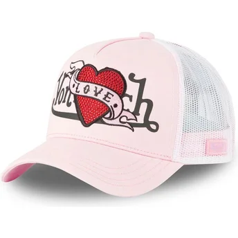 Καπέλα καμπύλη ροζ snapback Love LOVU LP από Von Dutch