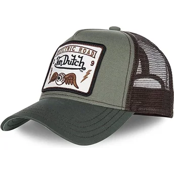 Καπέλα καμπύλη πράσινο snapback SQUARE6 από Von Dutch