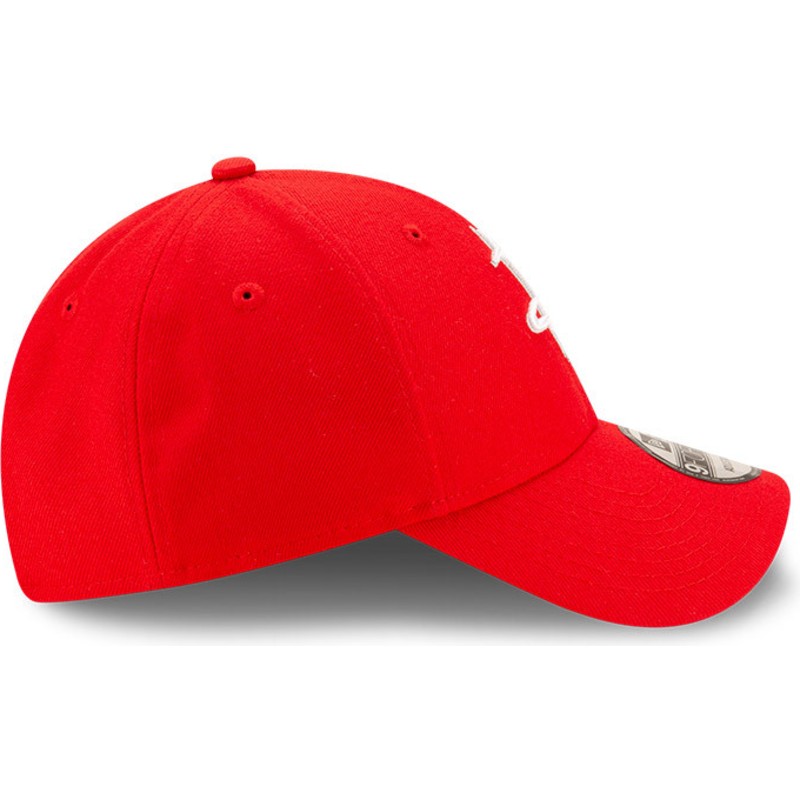 new-era-curved-brim-9forty-the-league-houston-rockets-nba-red-adjustable-cap