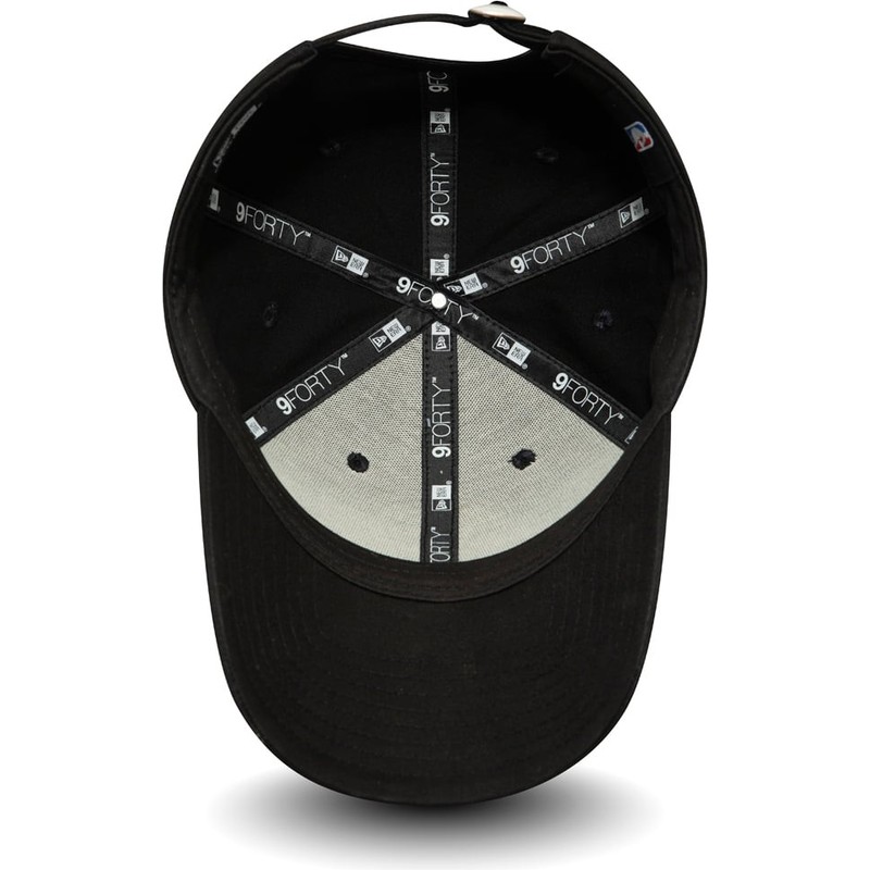 new-era-curved-brim-9forty-essential-outline-los-angeles-lakers-nba-black-adjustable-cap