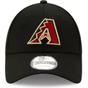 new-era-curved-brim-9forty-the-league-arizona-diamondbacks-mlb-black-adjustable-cap