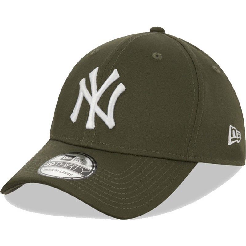 new-era-curved-brim-39thirty-league-essential-new-york-yankees-mlb-green-fitted-cap