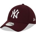 new-era-curved-brim-9forty-diamond-era-new-york-yankees-mlb-maroon-adjustable-cap