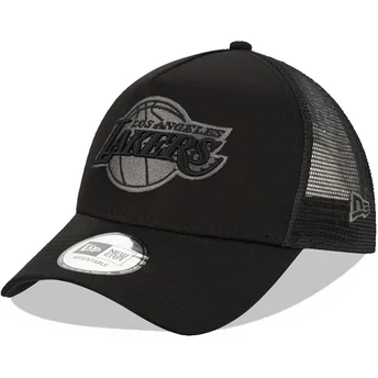 Καπέλα καμπύλη μαύρο snapback 9FORTY A Frame Tonal από Los Angeles Lakers NBA από New Era