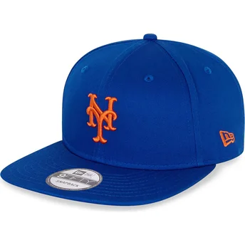 Καπέλα επίπεδη μπλε snapback 9FIFTY Essential από New York Mets MLB από New Era