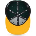 new-era-flat-brim-9fifty-essential-oakland-athletics-mlb-green-and-yellow-snapback-cap