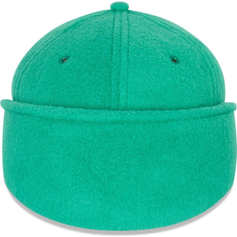new-era-curved-brim-39thirty-polartec-dog-ear-fleece-green-fitted-cap