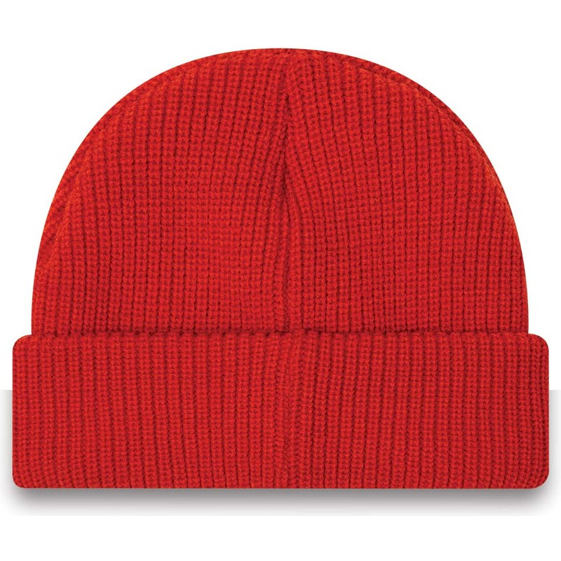 new-era-cuff-rib-short-red-beanie