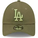 new-era-curved-brim-youth-green-logo-9forty-league-essential-los-angeles-dodgers-mlb-green-adjustable-cap