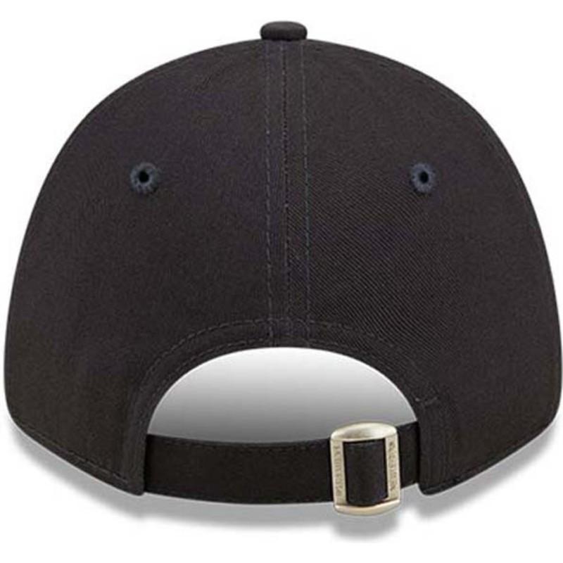 new-era-curved-brim-youth-brown-logo-9forty-league-essential-los-angeles-dodgers-mlb-navy-blue-adjustable-cap