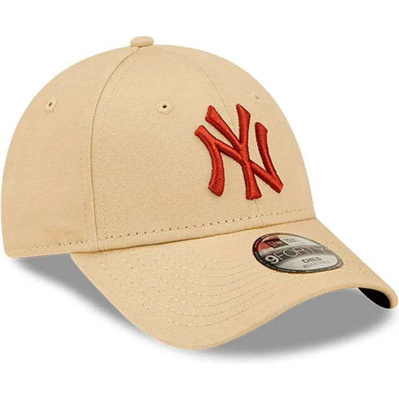 curva-marron-9forty-league-essential-new-york-yankees-mlb-new-era
