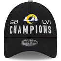 new-era-curved-brim-9forty-super-bowl-champions-lvi-2022-los-angeles-rams-nfl-black-adjustable-cap