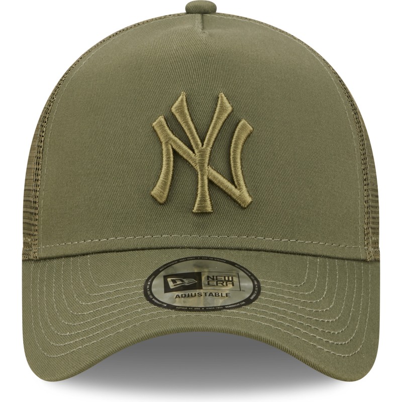 new-era-green-logo-a-frame-tonal-mesh-new-york-yankees-mlb-green-trucker-hat