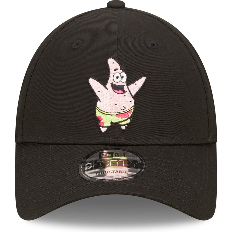 new-era-curved-brim-patrick-star-9forty-spongebob-squarepants-black-adjustable-cap