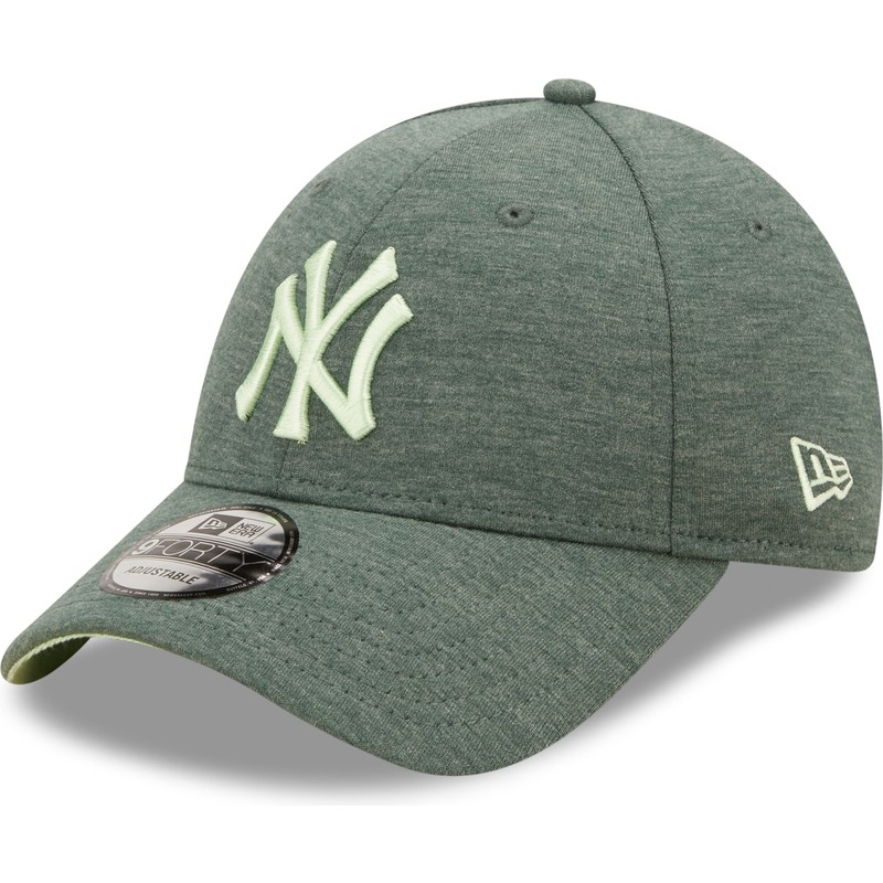 new-era-curved-brim-green-logo-9forty-jersey-essential-new-york-yankees-mlb-green-adjustable-cap