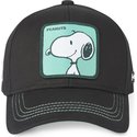 capslab-curved-brim-snoopy-nu1-peanuts-black-snapback-cap