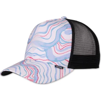 Καπέλα καμπύλη λευκό snapback Arty Waves HFT από Djinns