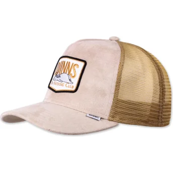 Καπέλα καμπύλη μπεζ snapback Do Nothing Club HFT DNC 3.0 Hairy Suede από Djinns