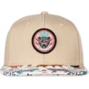 djinns-flat-brim-gepard-linen-rev-beige-snapback-cap