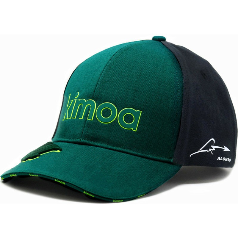 kimoa-curved-brim-fernando-alonso-aston-martin-formula-1-green-and-black-adjustable-cap