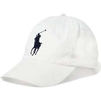 Καπέλα καμπύλη λευκό ρυθμιζόμενη ταινία Big Pony Chino Classic Sport από Polo Ralph Lauren