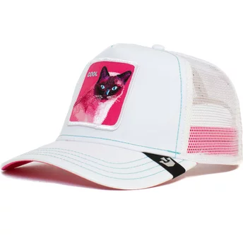 Goorin Bros. Cat Cool Kitty Trip The Farm White Trucker Hat
