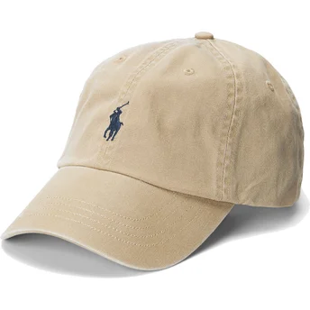 Καπέλα καμπύλη καφέ ρυθμιζόμενη ταινία Cotton Chino Classic Sport από Polo Ralph Lauren