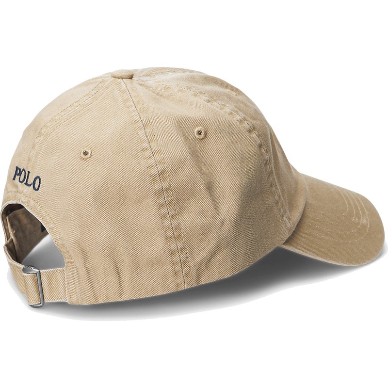 polo-ralph-lauren-curved-brim-blue-logo-cotton-chino-classic-sport-light-brown-adjustable-cap