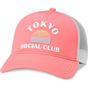 Καπέλα καμπύλη ροζ snapback Social Club Riptide Valin από American Needle