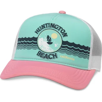 Καπέλα καμπύλη πολύχρωμο snapback rosa California Riptide Valin από American Needle