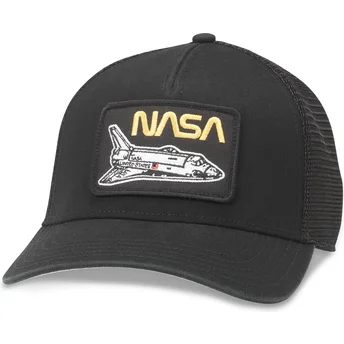 Καπέλα καμπύλη μαύρο snapback Twill Valin Patch από American Needle