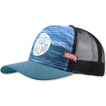 Καπέλα καμπύλη μπλε snapback The Ocean Is Calling HFT από Coastal