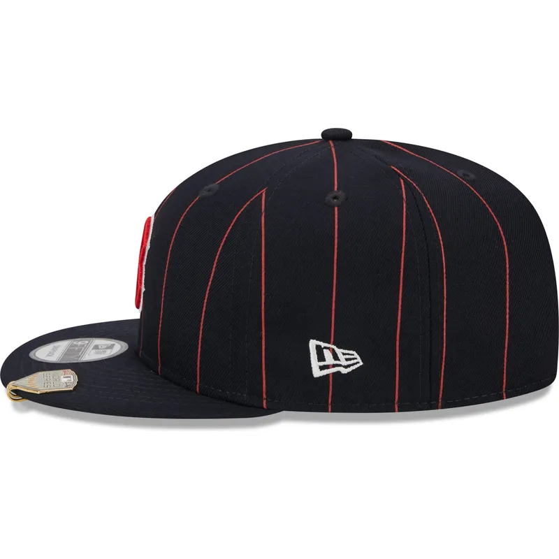 snapback-9fifty-pinstripe-visor-clip-boston-red-sox-mlb-new-era