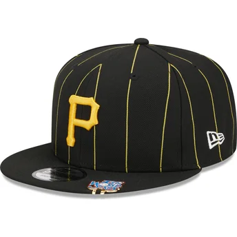 Καπέλα επίπεδη μαύρο snapback 9FIFTY Pinstripe Visor Clip από Pittsburgh Pirates MLB από New Era