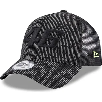 New Era A Frame Reflective All Over Print Valentino Rossi VR46 MotoGP Black Trucker Hat