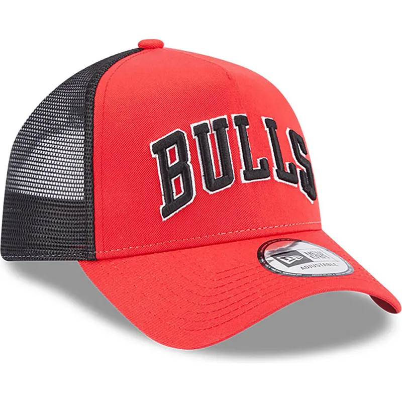 curva-snapback-a-frame-team-script-chicago-bulls-nba-new-era