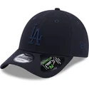 new-era-curved-brim-navy-blue-logo-9forty-repreve-los-angeles-dodgers-mlb-navy-blue-adjustable-cap