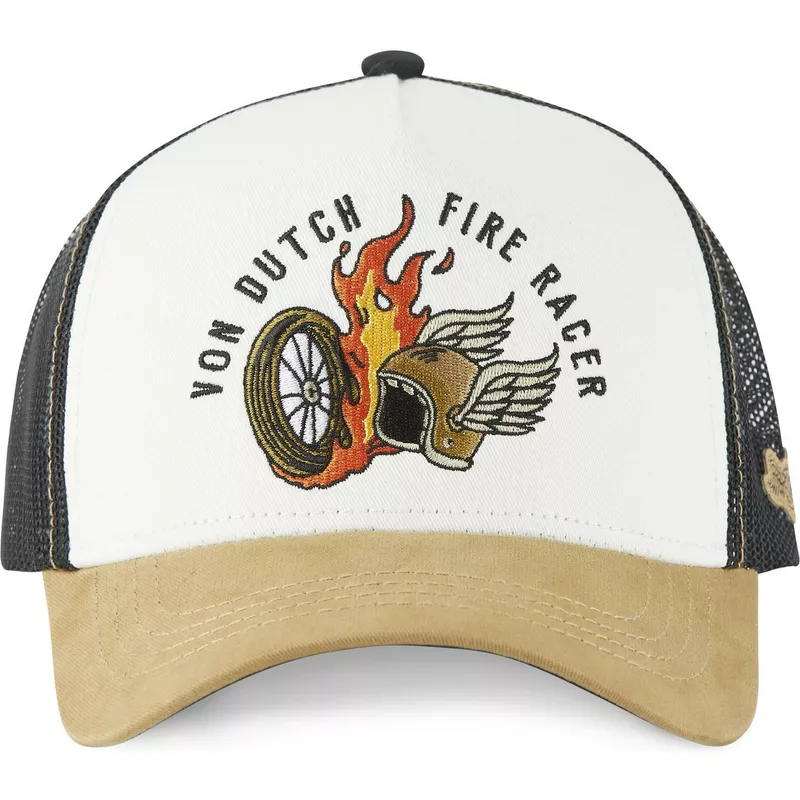 von-dutch-fire-racer-fir-beige-black-and-brown-trucker-hat