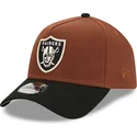curva-snapback-9forty-a-frame-harvest-las-vegas-raiders-nfl-new-era