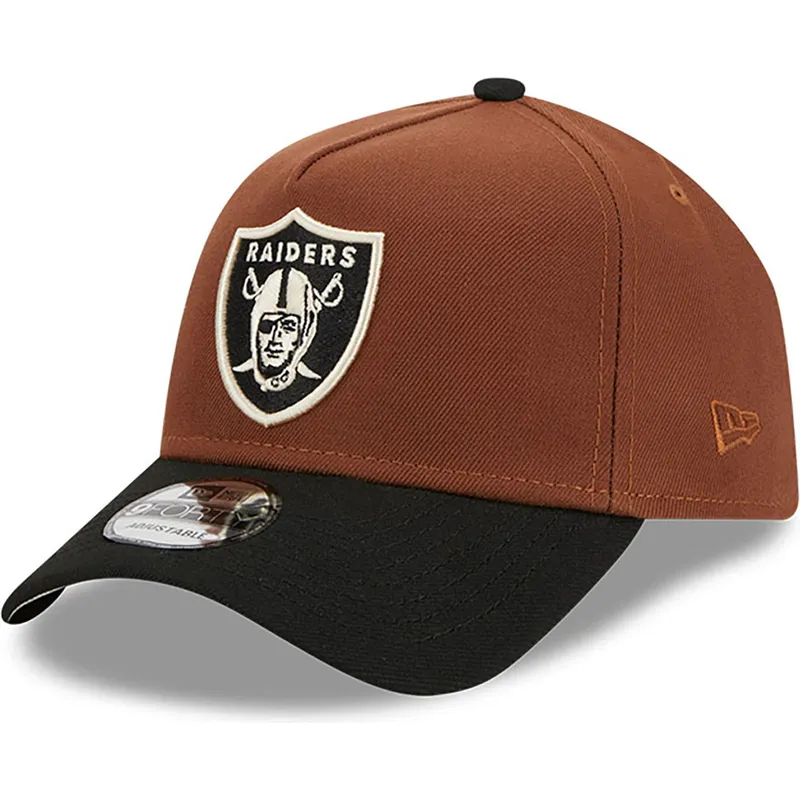 curva-snapback-9forty-a-frame-harvest-las-vegas-raiders-nfl-new-era